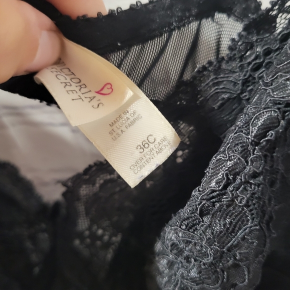 Victoria's Secret Teddy Lingerie 36c black lace - Picture 6 of 7